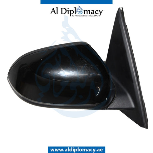 Right Mirror, Black, COMPLETE for BMW X5 Series F15 (2013-2018) models, Part Number UN-X5/F15MIR-RH-CO-BK