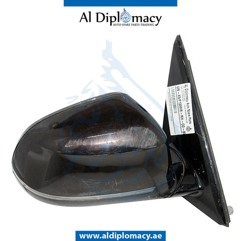 Right Mirror, Brown, COMPLETE for BMW X5 Series F15 (2013-2018) models, Part Number UN-X5/F15MIR-RH-CO-BR