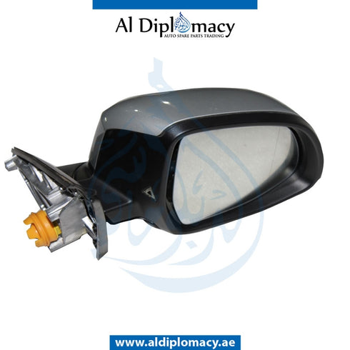 Right Mirror, Silver, COMPLETE for BMW X5 Series F15 (2013-2018) models, Part Number UN-X5/F15MIR-RH-CO-SL