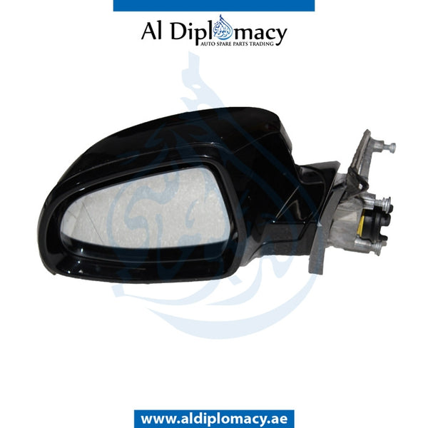 Left Mirror, Black, COMPLETE for BMW X5 Series F85 (2014-2018) models, Part Number UN-X5/F85MIR-LH-CO-BK