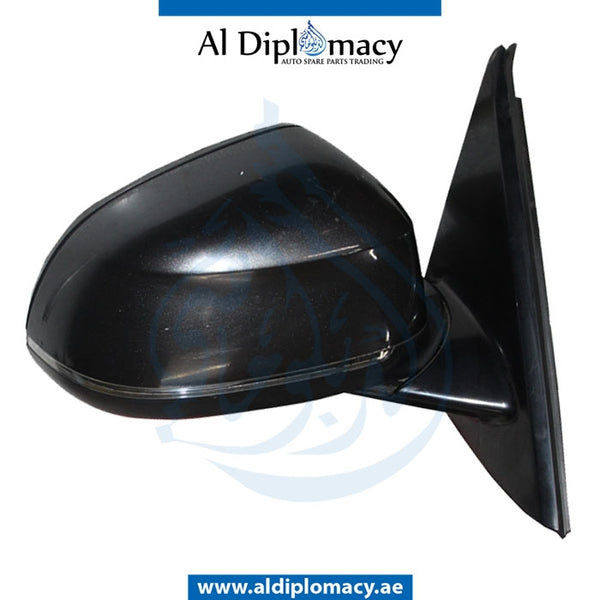 Right Mirror, WITH Camera, Green, COMPLETE for BMW X6 Series F16 (2014-2019) models, Part Number UN-X6/F16MIR-RH+CAM-CO-GR