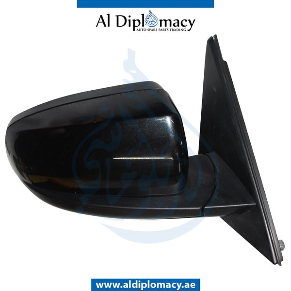 Right Mirror, Black, COMPLETE for BMW models, Part Number UN-X6MIR-RH-CO-BK