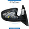Right Mirror, EMPTY for BMW models, Part Number UN-X6MIR-RH+3W-EM