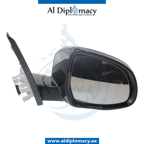 Right Mirror, WITH Camera, Black, COMPLETE for BMW X7 Series G07 (2018-2022) models, Part Number UN-X7/G07MIR-R-CAM-CO-BK