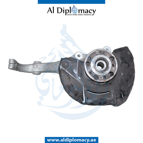 Front Left STEERING Knuckle, EMPTY for Mercedes-Benz S Class C217 (2015-2021) models, Part Number UN-2223322101-EM