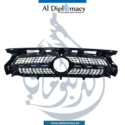 Mercedes-Benz GLA Class H247 Show Grille, Diamond, Camera Type, Silver, Complete - OEM Part Number 2478807008 Used