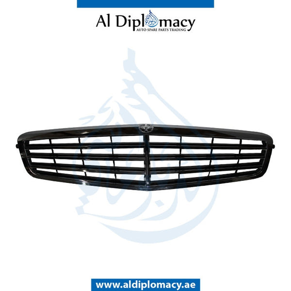 SHOW Grille, BLACK for Mercedes-Benz E Class W212 (2009-2016) models, Part Number UT-2128800583-BK