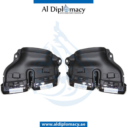 EXHAUST TAILPIPE Tip, AMG 63, SET for Mercedes-Benz E Class W204 (2007-2015) models