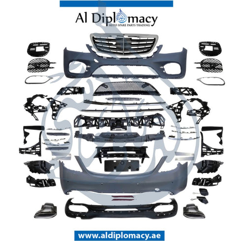 W222 S560 Amg Bodykit Complete, Front Bumper, Rear Bumper, Grille, And Exhaust, Mercedes-Benz S Class W222 Models By China