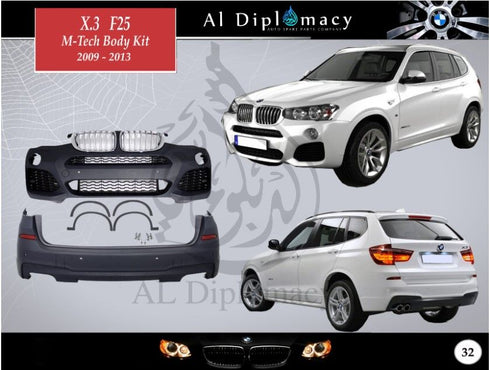 X3 F25 M-tech 2009-2013 for BMW X3 Series F25 (2010-2017) models