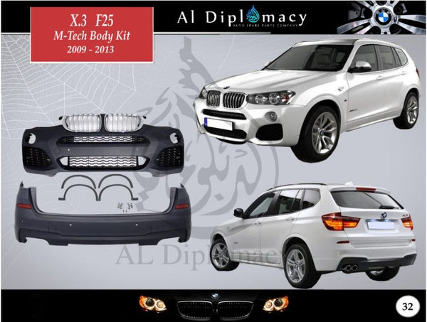 X3 F25 M-tech 2009-2013 for BMW X3 Series F25 (2010-2017) models