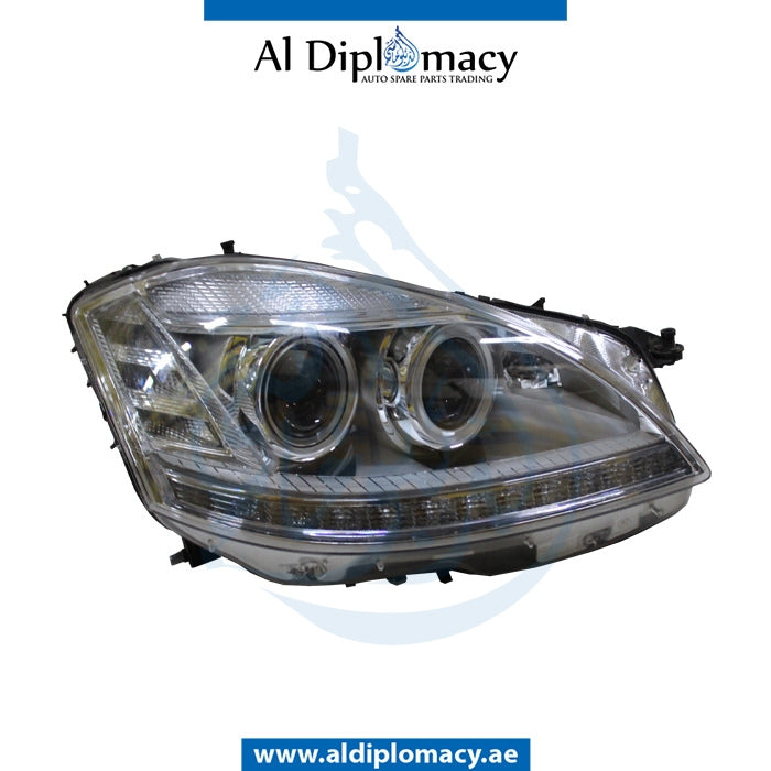 Left Side Headlight, Bi Xenon, Mercedes-Benz S Class W221 Models By China, Part Number 2218202939 / 2218200959